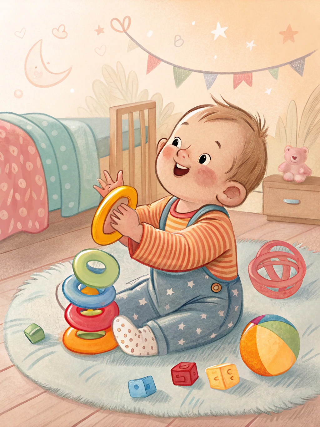 bebe 6 meses desenvolvimento