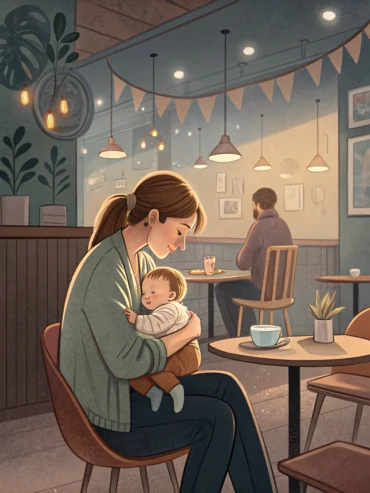 café na amamentação da cólica no bebê