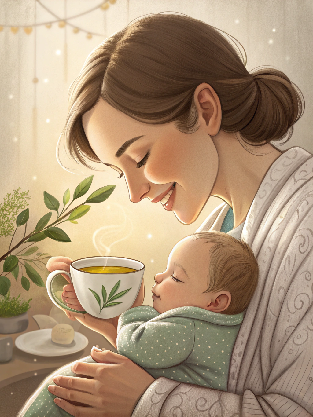 chá de erva-doce na amamentação acalma o bebê