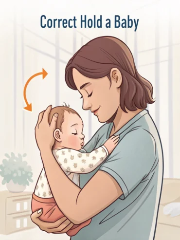 como segurar o bebê corretamente