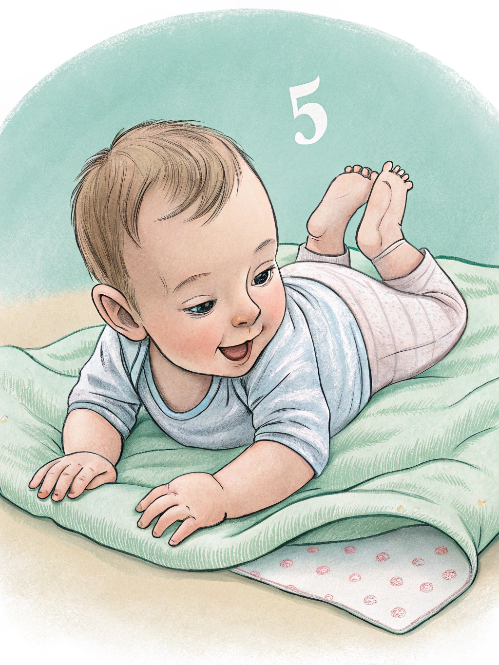 desenvolvimento do bebe 5 meses
