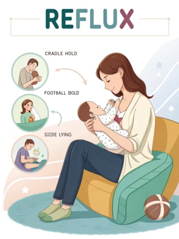 posições para amamentar bebe com refluxo