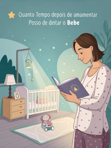 quanto tempo depois de amamentar posso deitar o bebe