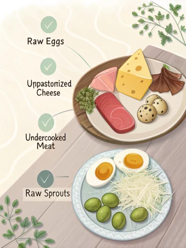 alimentos que as grávidas não podem comer