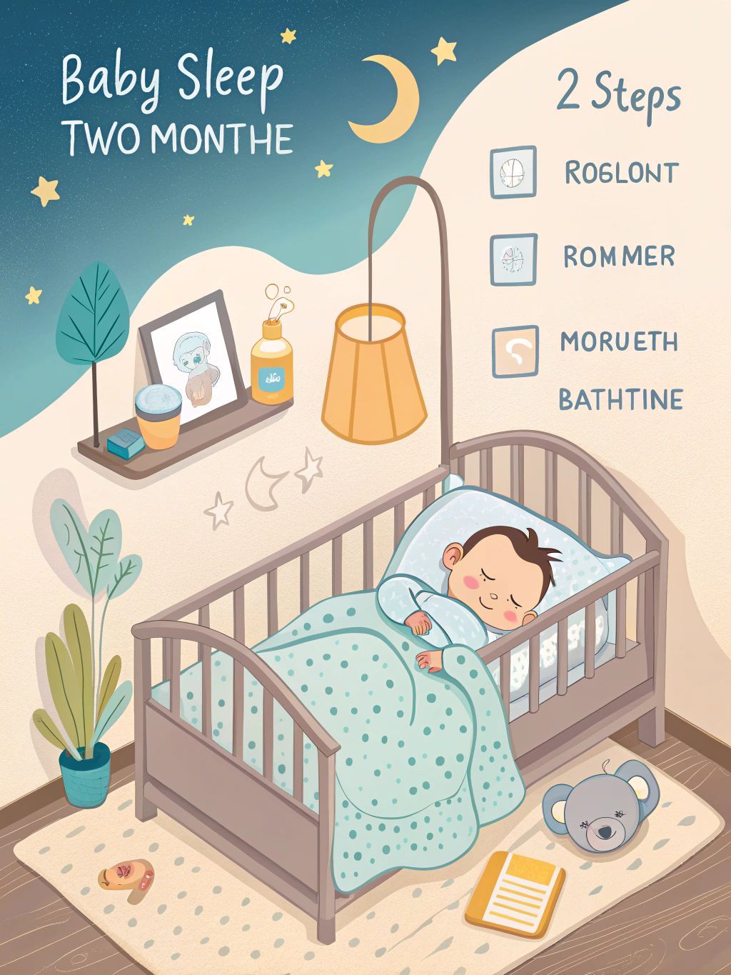 rotina de sono bebe 2 meses